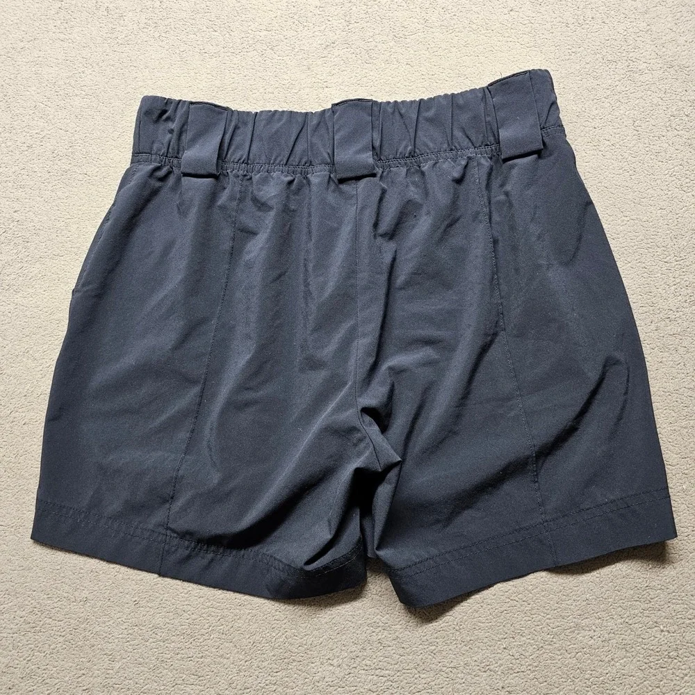 Athleta Athletic Shorts Womens 6 Navy Gym Training Workout Elastic Waist Pull On